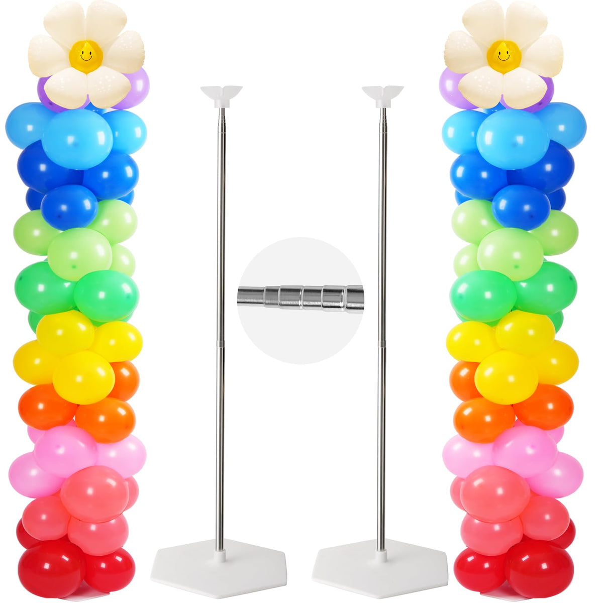 Tamodan Adjustable Balloon Column Kit – 78-Inch Telescopic Balloon Tower Stand