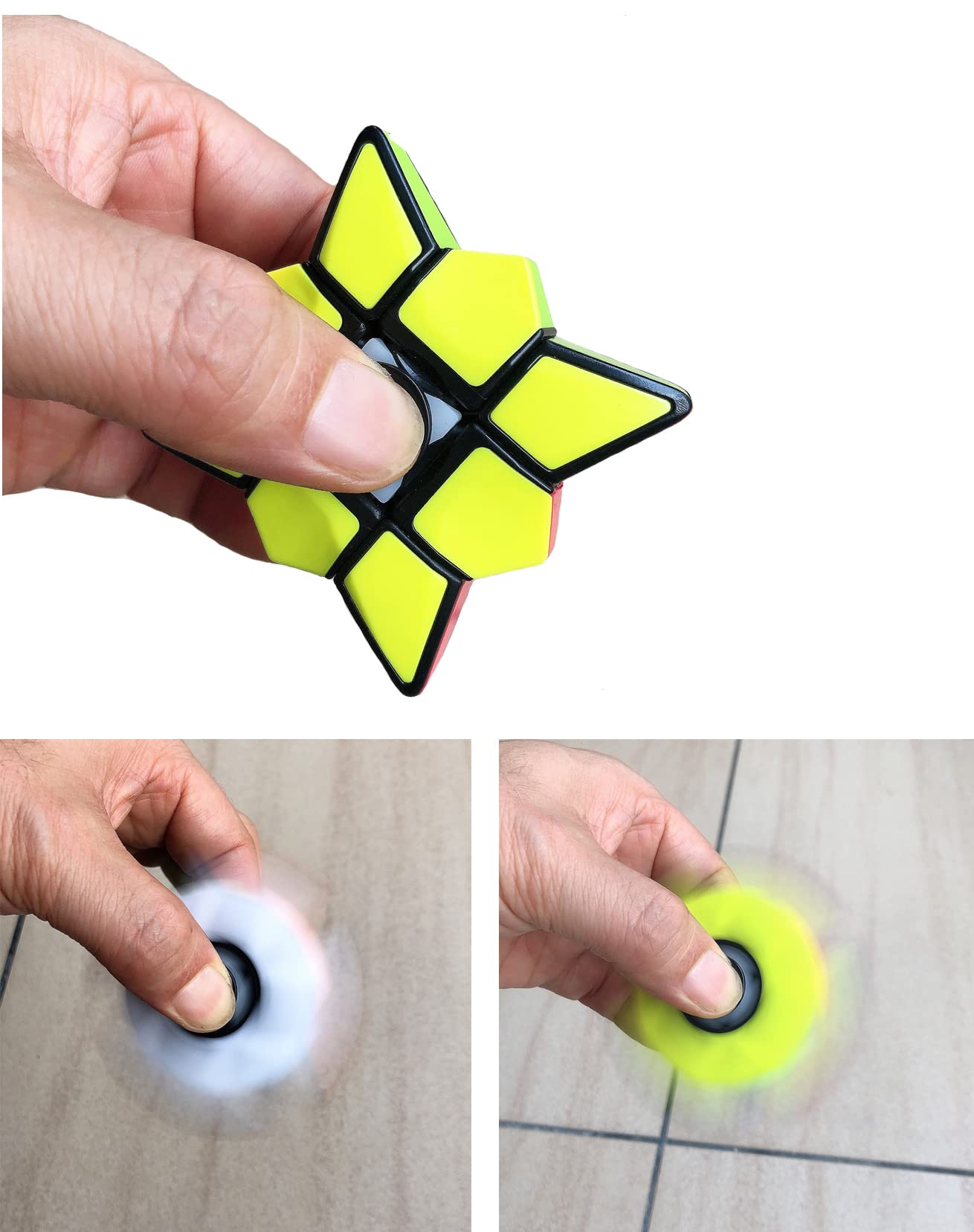 TANCH Magic Spinner Cube 2-in-1 Stickerless Brain Teaser | Fidget & Speed Cube
