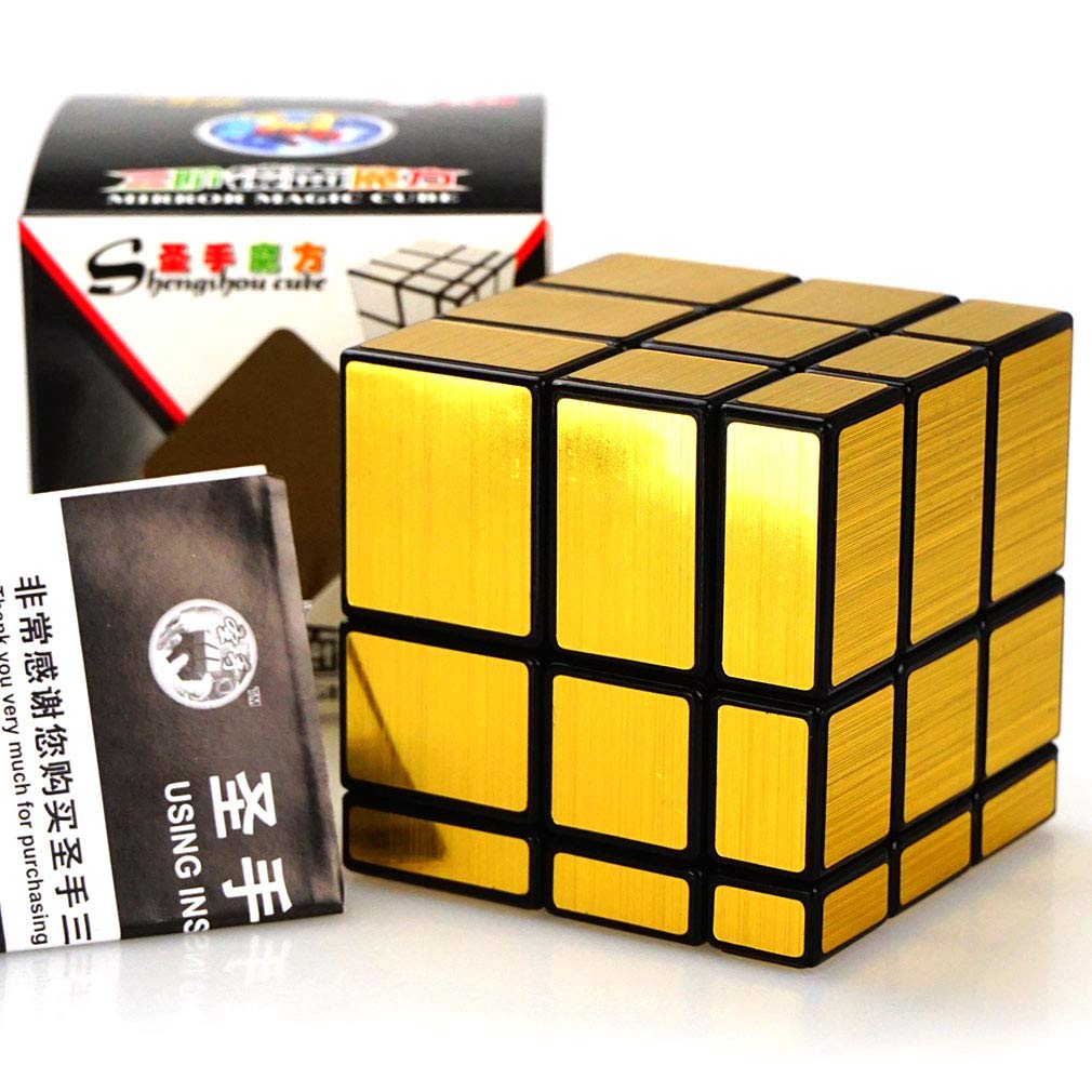 TANCH Mirror Speed Magic Cube 3x3 – Eco-Friendly Mirror Puzzle Toy (Gold Edition)