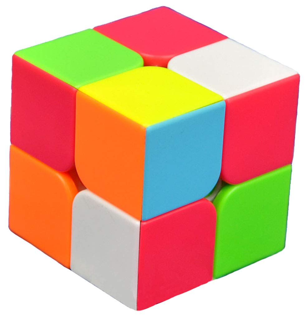 TANCH QIYI 2x2 Speed Cube – No Sticker, Smooth Turning, Colorful