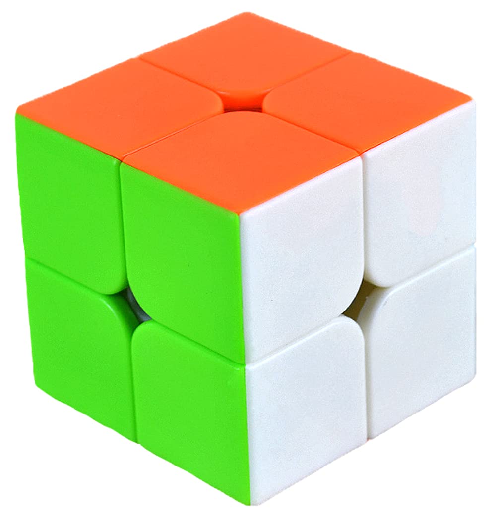 TANCH QIYI 2x2 Speed Cube – No Sticker, Smooth Turning, Colorful