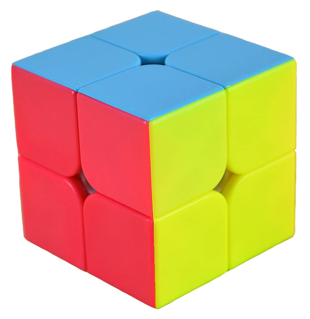 TANCH QIYI 2x2 Speed Cube – No Sticker, Smooth Turning, Colorful
