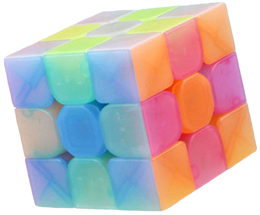 TANCH Qiyi Warrior W 3x3x3 Jelly Speed Cube – Stickerless, Frosted Surface