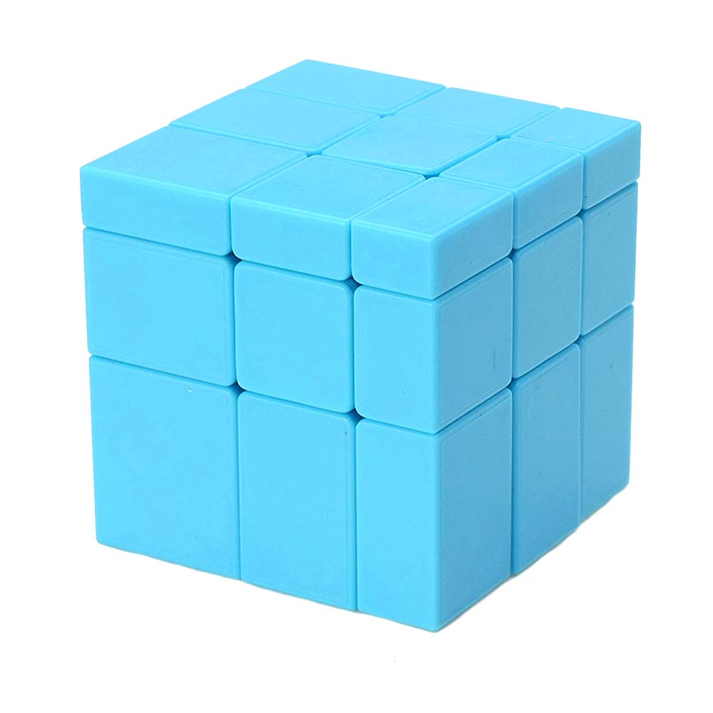 TANCH SS Mirror Speed Cube 3x3 – Stickless Dysmorphism Puzzle Toy Blue
