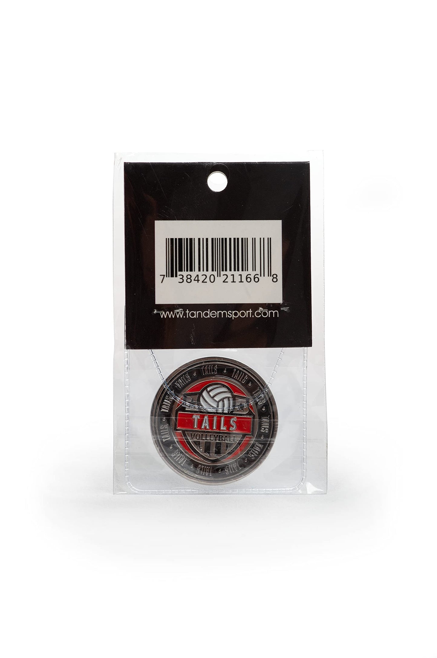 Tandem Sport Volleyball Flip Coin – Heads or Tails Referee Coin, 1.5-inch Zinc Alloy