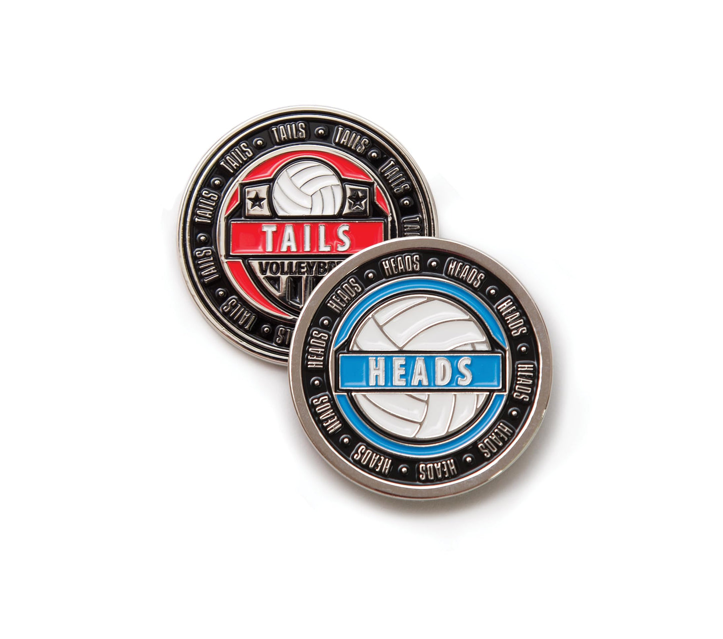 Tandem Sport Volleyball Flip Coin – Heads or Tails Referee Coin, 1.5-inch Zinc Alloy