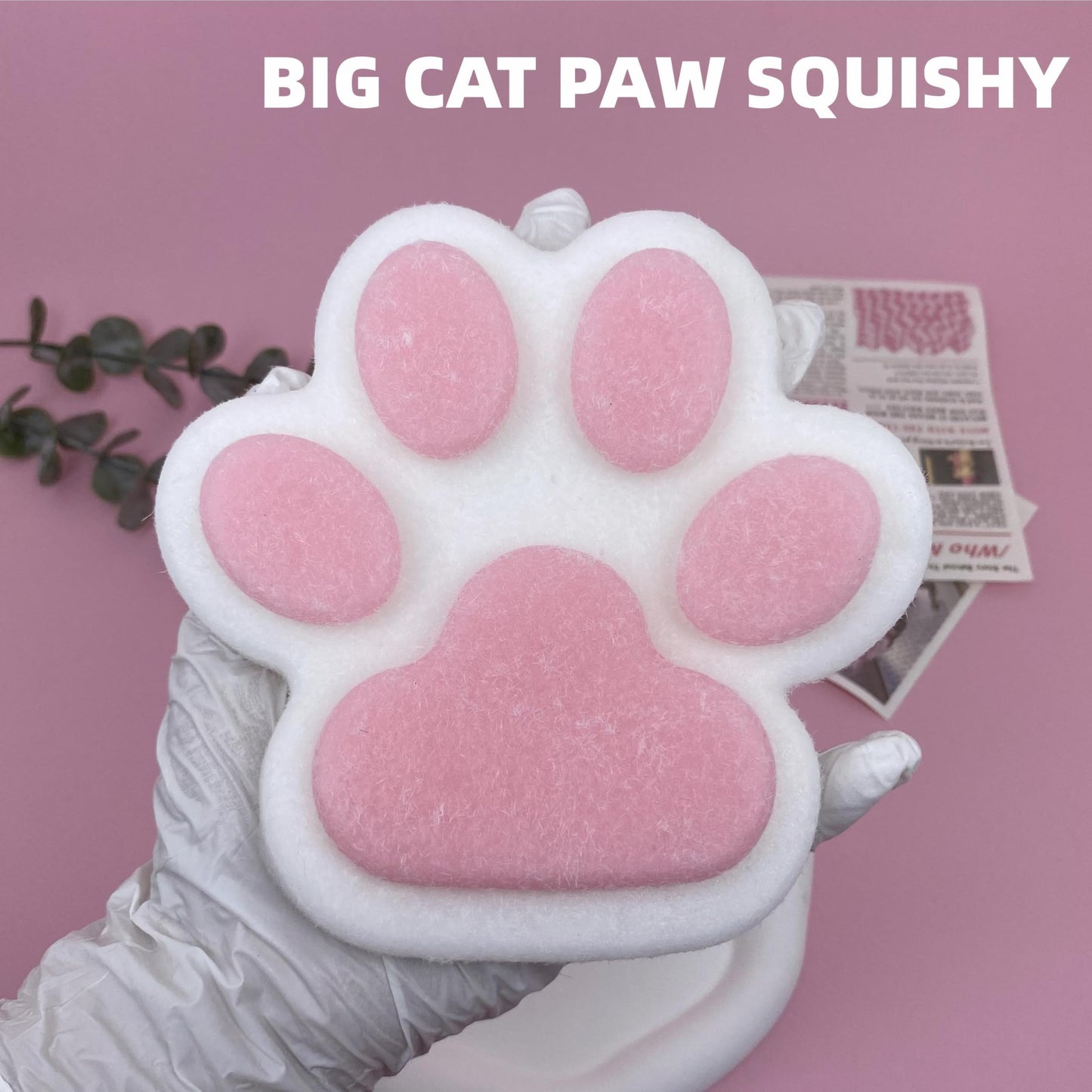 Tangcii Big Cat Paw Squishy – 5.5 Inch Soft Silicone Fidget Toy for Stress Relief