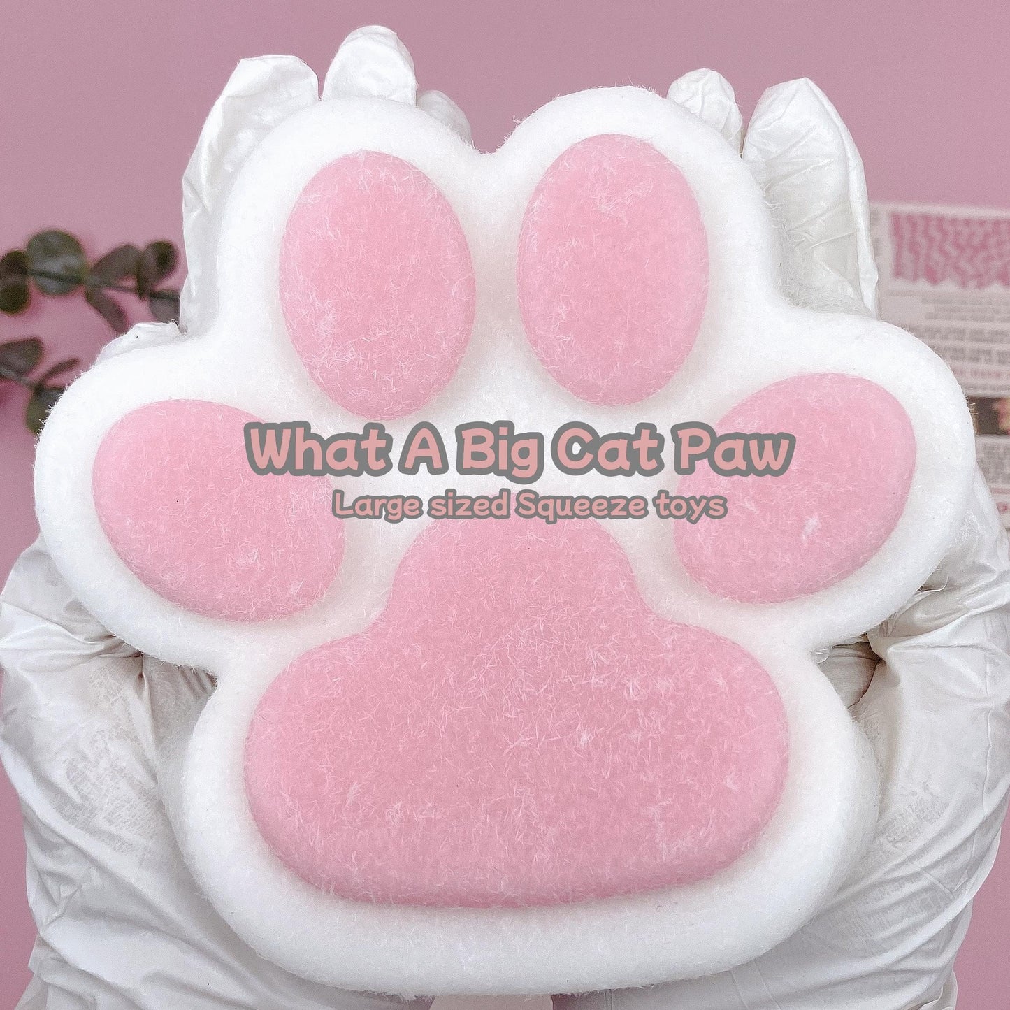 Tangcii Big Cat Paw Squishy – 5.5 Inch Soft Silicone Fidget Toy for Stress Relief