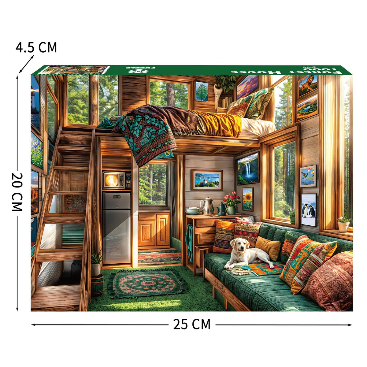 TangComplete Forest House 1000-Piece Puzzle for Adults | Challenging Jigsaw