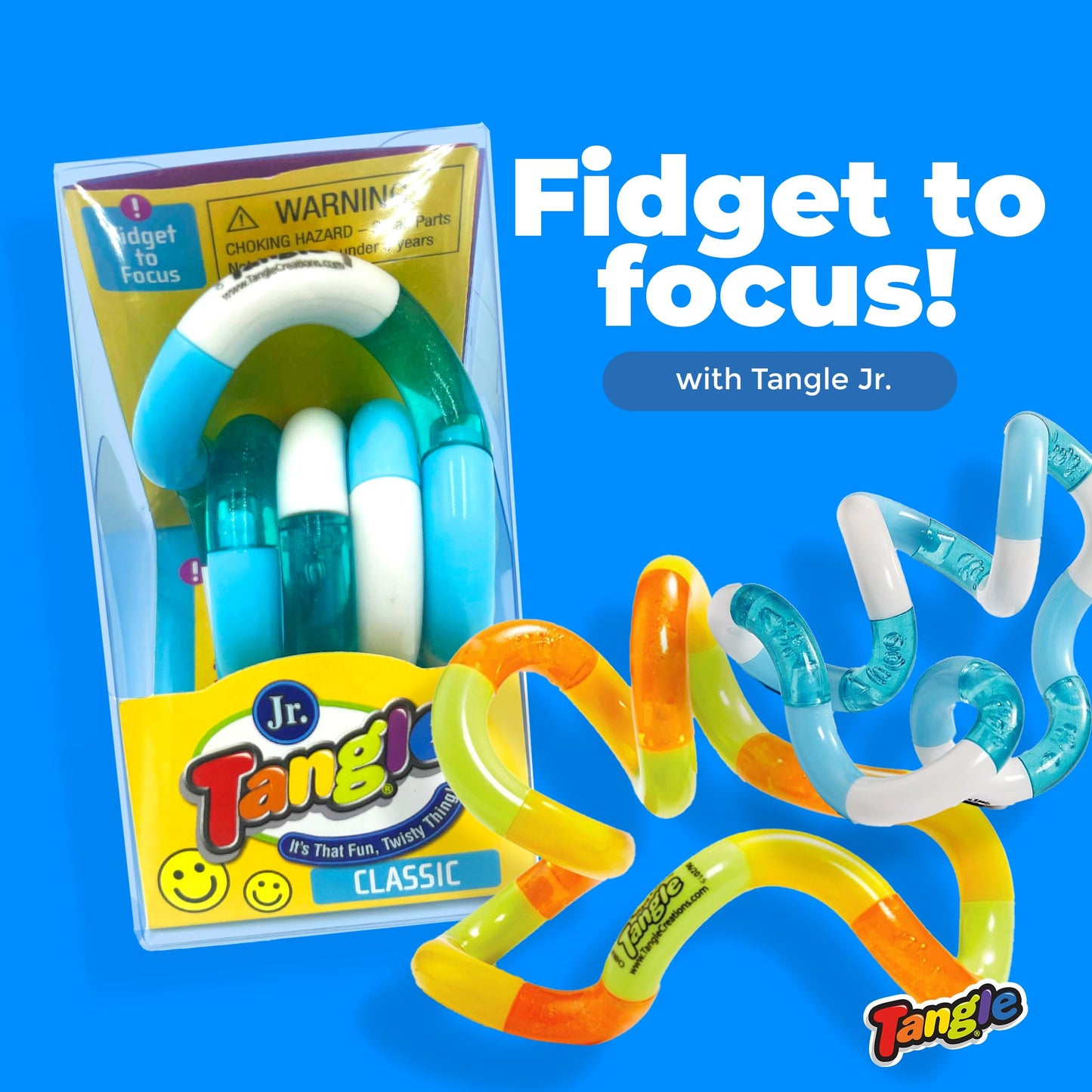 Tangle Jr Classic (5-Pack) – Genuine Fidget Toys for Kids & Adults | TANGLE