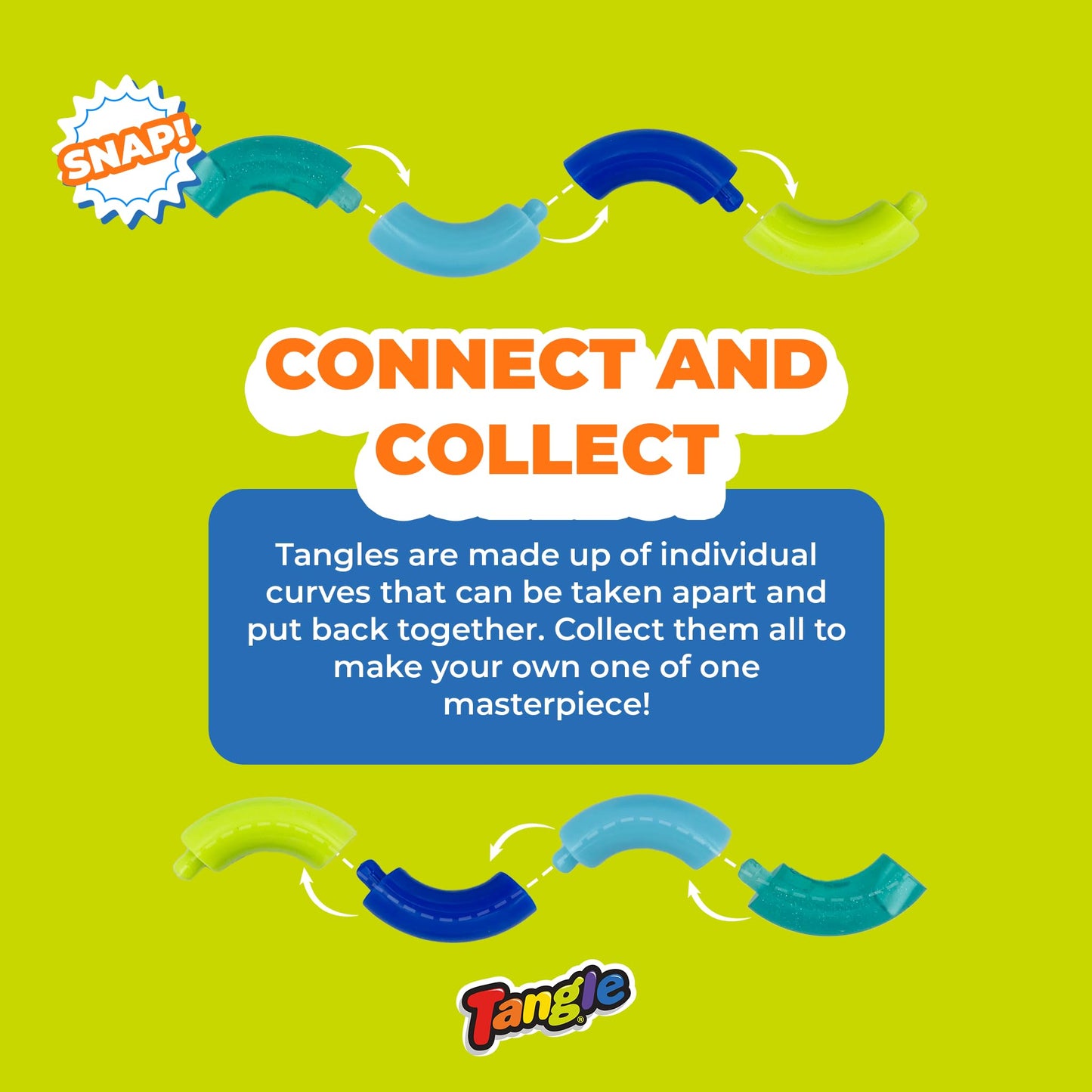 Tangle Jr Classic (5-Pack) – Genuine Fidget Toys for Kids & Adults | TANGLE