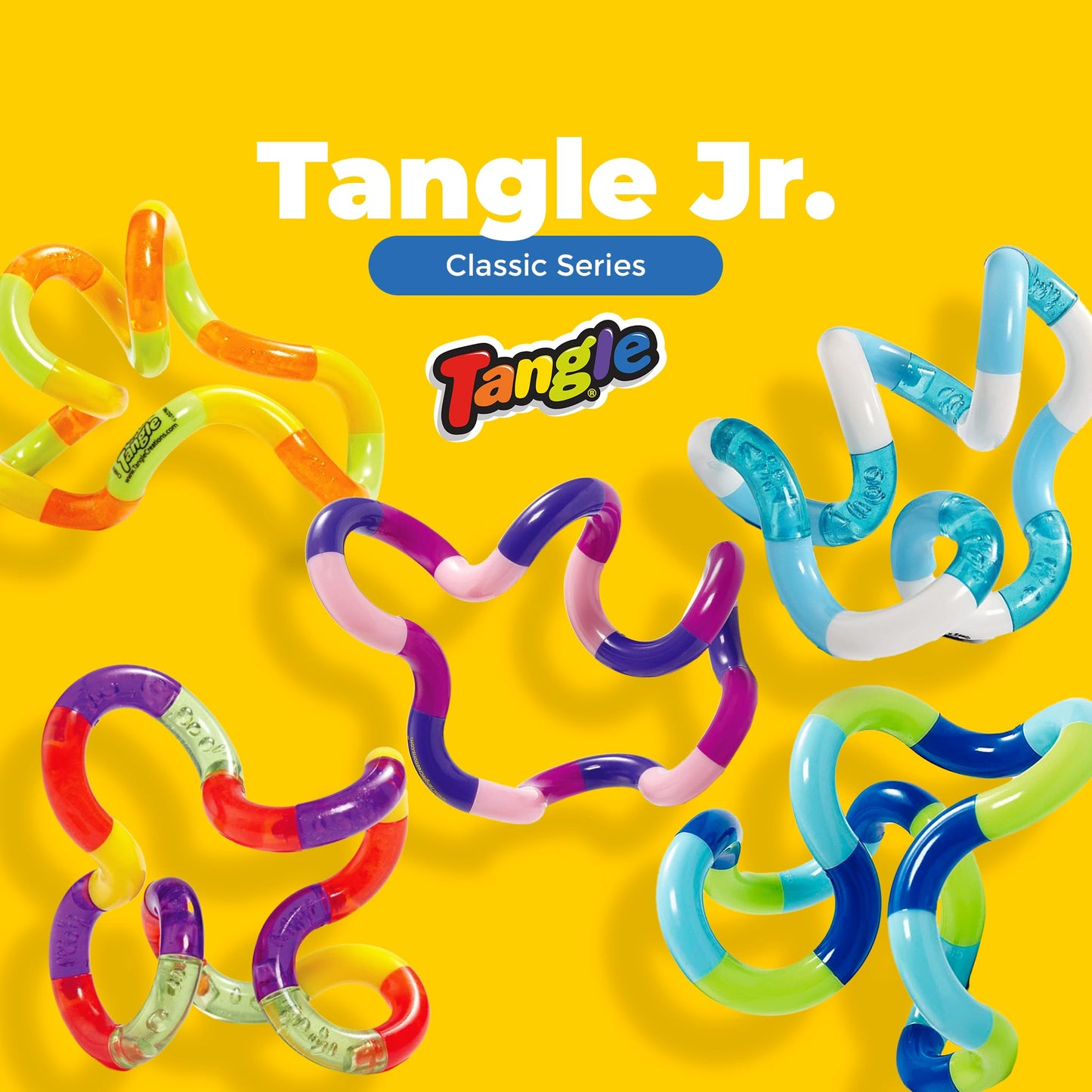 Tangle Jr Classic (5-Pack) – Genuine Fidget Toys for Kids & Adults | TANGLE