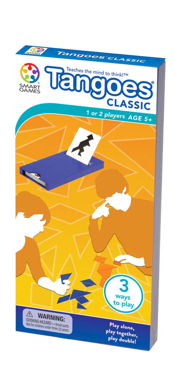 Tangoes SmartGames Classic Tangram Logic Puzzle – 54 Progressive Challenges for Ages 5+