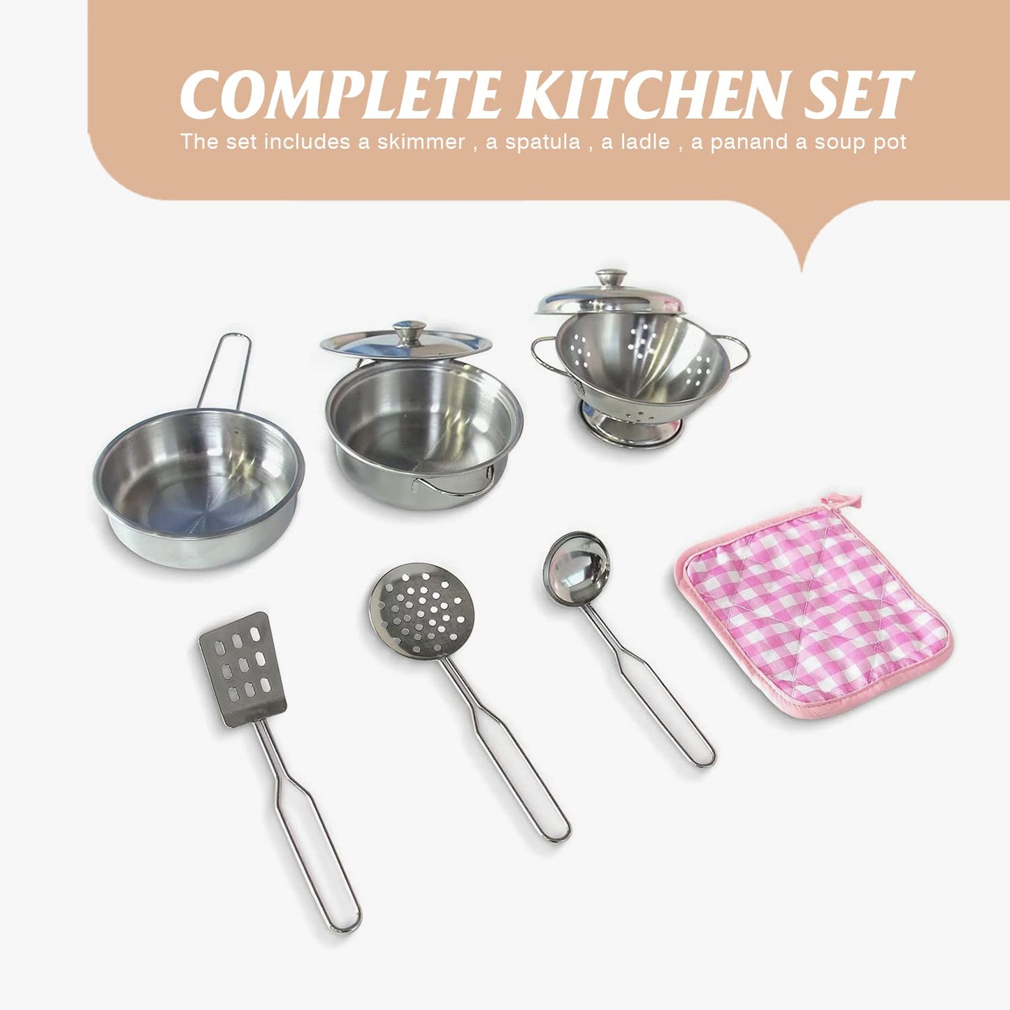 TaoHFE Play Kitchen Pink – Interactive Wooden Kitchen Set for Kids 3+ (Lights & Sounds)