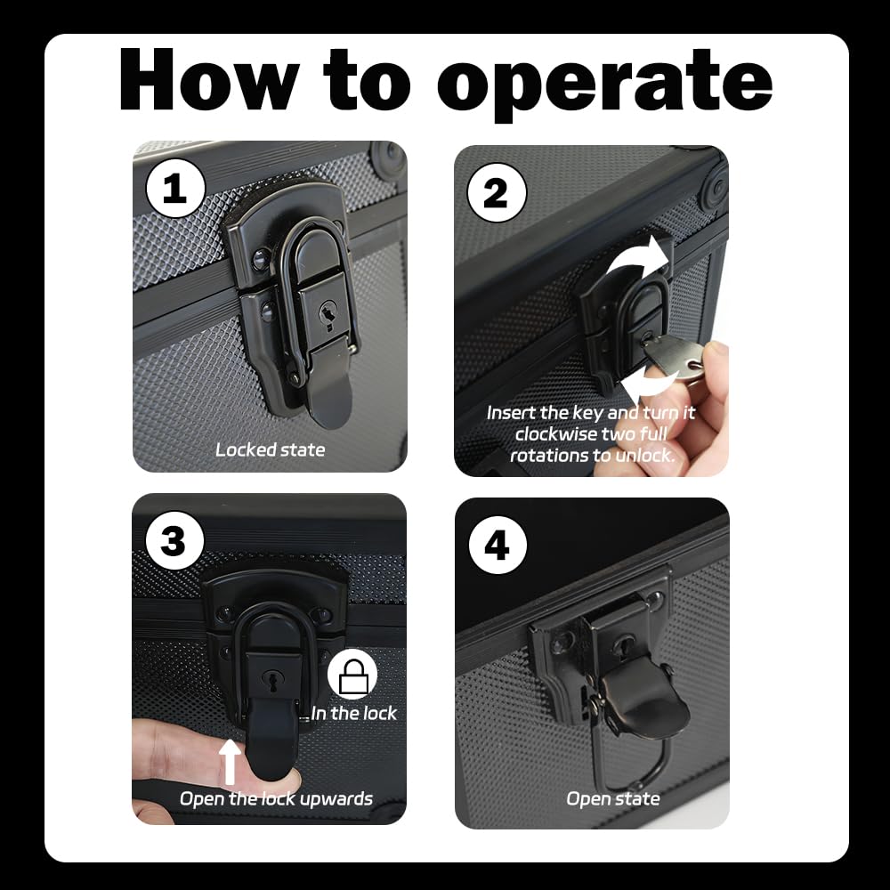 TAOPOWER Sports Card Storage Box — 3500 Card Capacity Aluminum Case for Large Card Collections