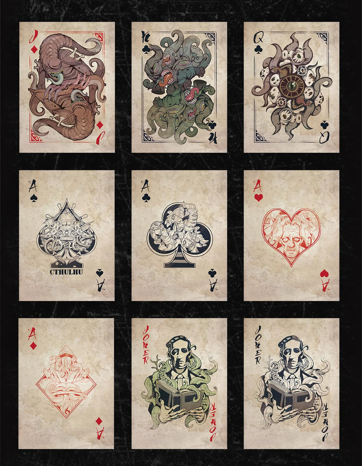 TAOYATAO Playing Cards – Cthulhu Poker Collection, Limited Edition Gift for Men & Women