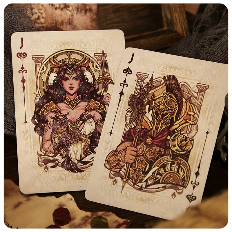 TAOYATAO Greek Mythology Playing Cards — Premium 56-Card Deck for Games, Magic & Gifting