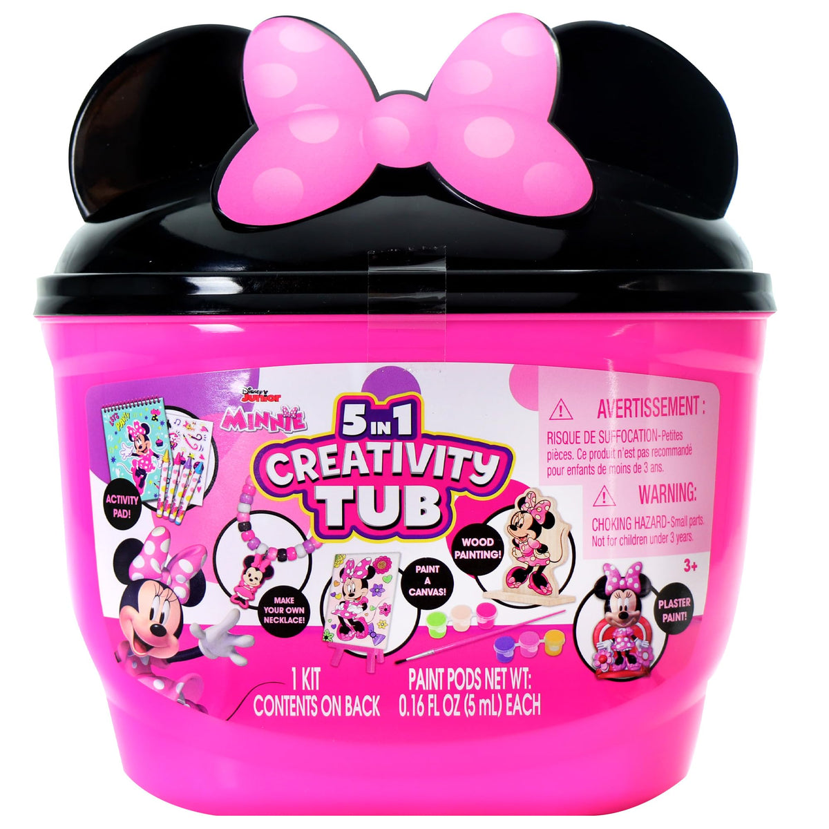 Tara Toys Minnie Mouse 5-in-1 Creativity Tub | 3+ Arts & Crafts Kit