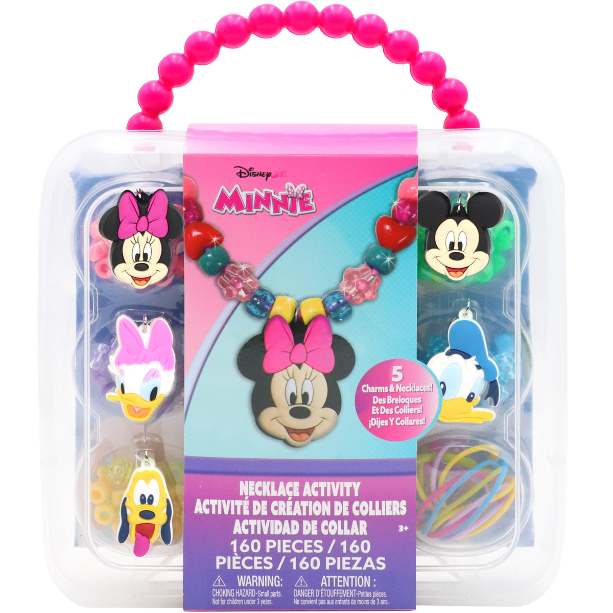 Tara Toys Minnie Mouse Necklace Activity Set | Creative Bead Jewelry Kit for Kids