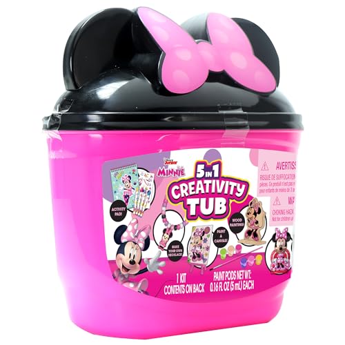 Tara Toys Minnie Mouse 5-in-1 Creativity Tub | 3+ Arts & Crafts Kit