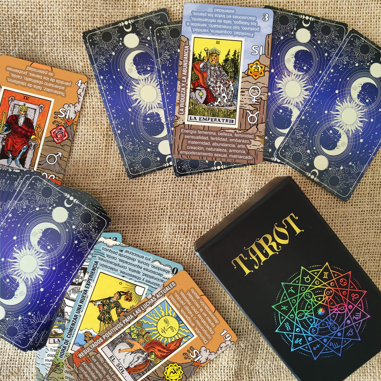 Tarotika Tarot Cards for Beginners – Learn Tarot Deck with On-Card Meanings