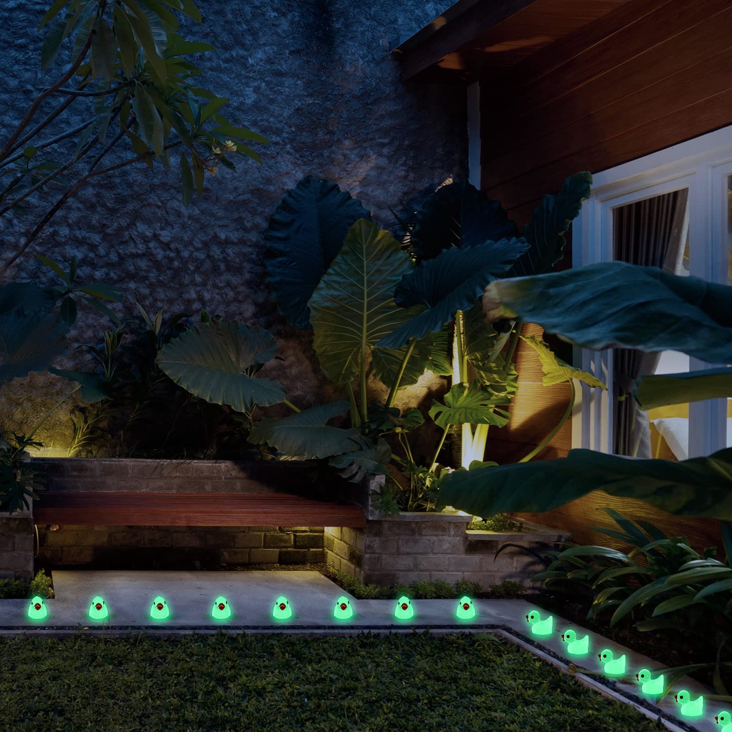 Tarpop 150 Pcs Luminous Mini Ducks – Resin Duck Figurines for Garden & DIY Decor