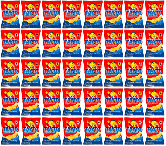 40 x Tayto Cheese & Onion Flavour Potato Crisps 25g