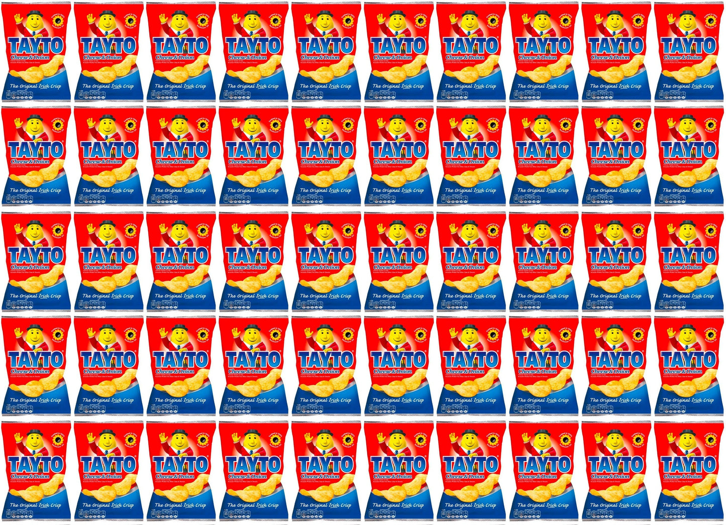 50 x Tayto Cheese & Onion Flavour Potato Crisps 35G
