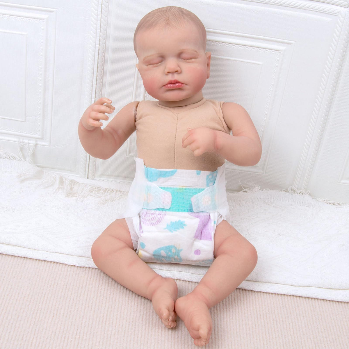 TatuDoll 14-Piece Reusable Diaper Set for 17-24 Inch Reborn Dolls