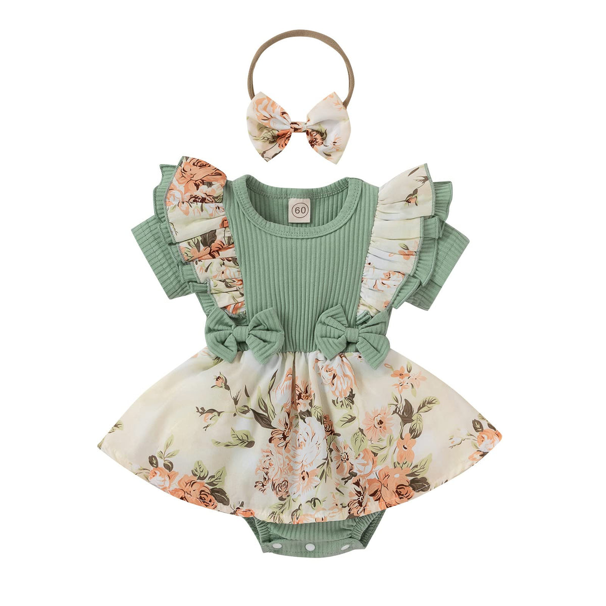 TatuDoll 22-Inch Reborn Doll Clothes Set | 2-Piece Floral Outfit for 22-24 Inch Dolls