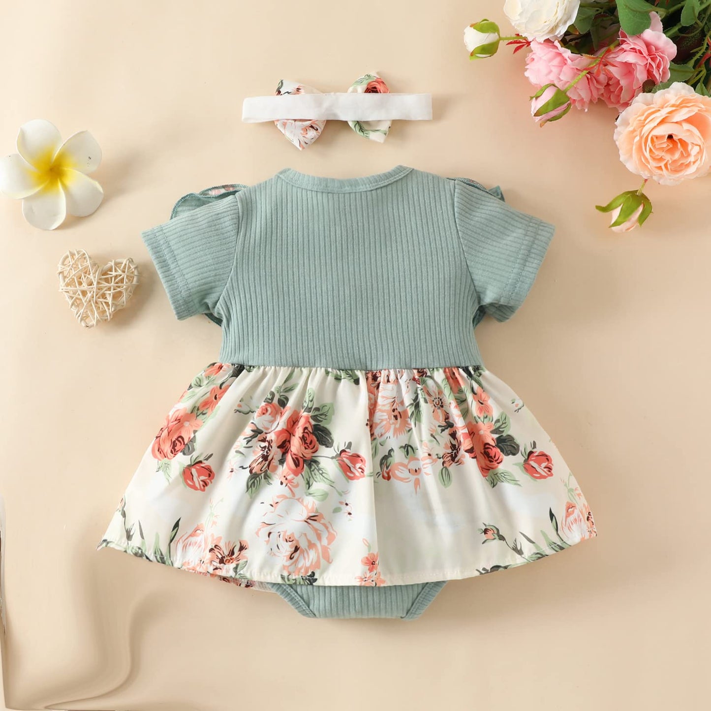 TatuDoll 22-Inch Reborn Doll Clothes Set | 2-Piece Floral Outfit for 22-24 Inch Dolls