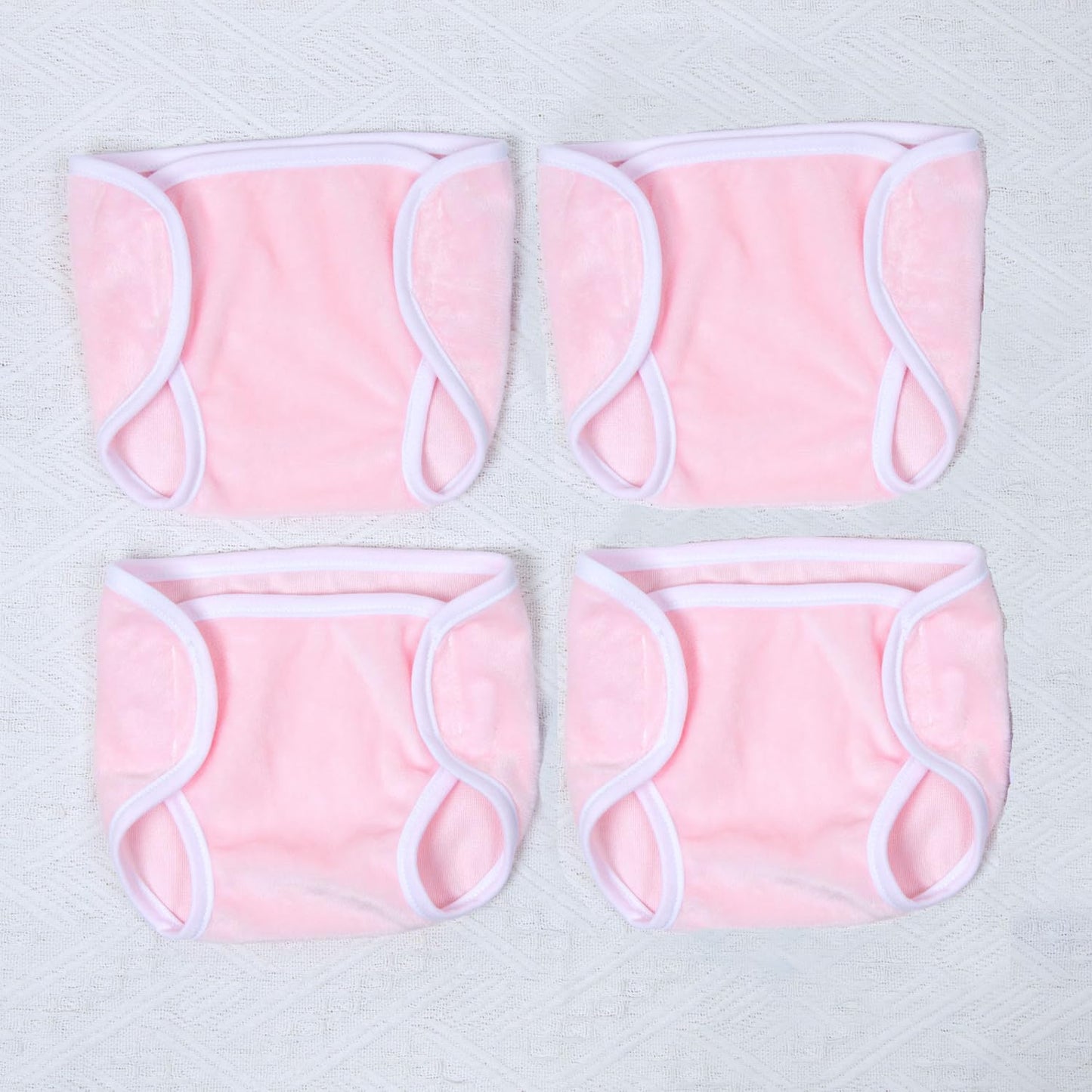 TatuDoll 4 Pairs Baby Doll Underpants – Reusable Diapers for 18-23 Inch Dolls (Pink & Blue)