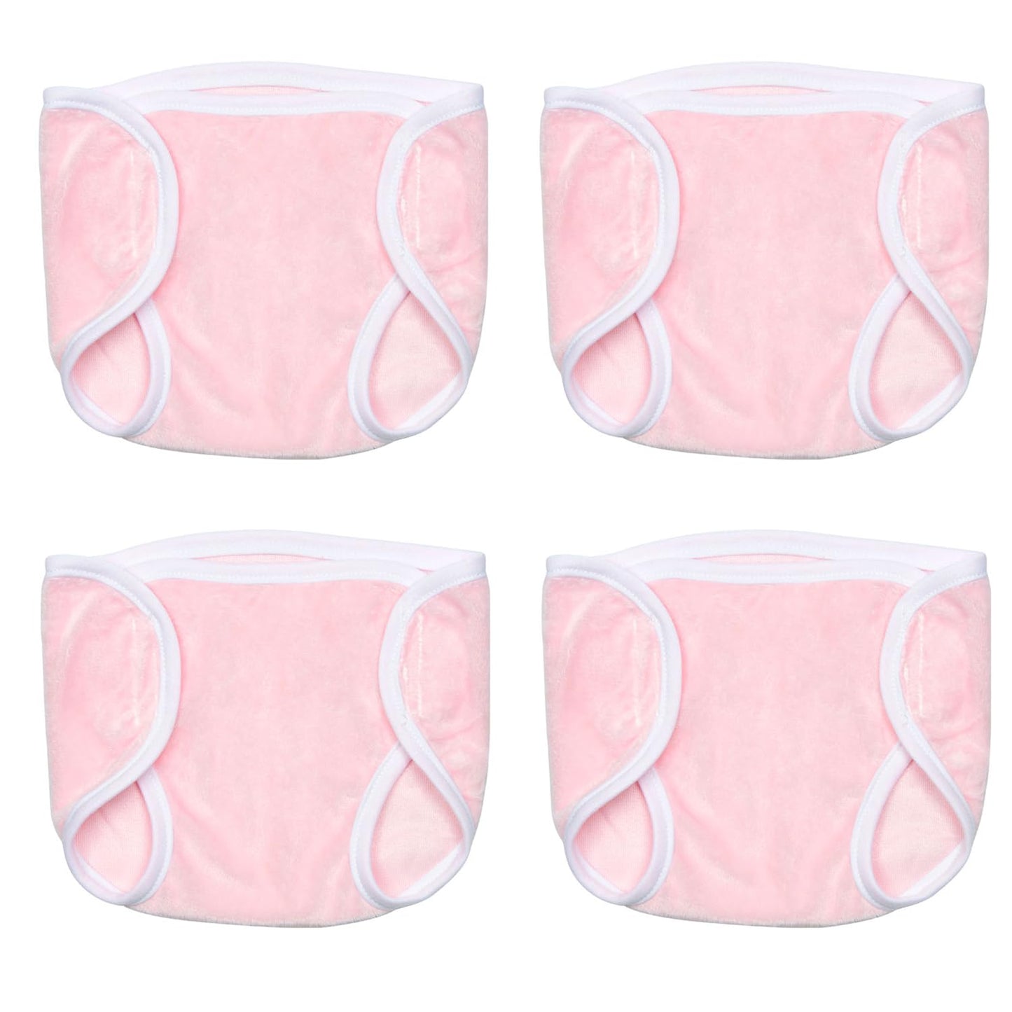 TatuDoll 4 Pairs Baby Doll Underpants – Reusable Diapers for 18-23 Inch Dolls (Pink & Blue)