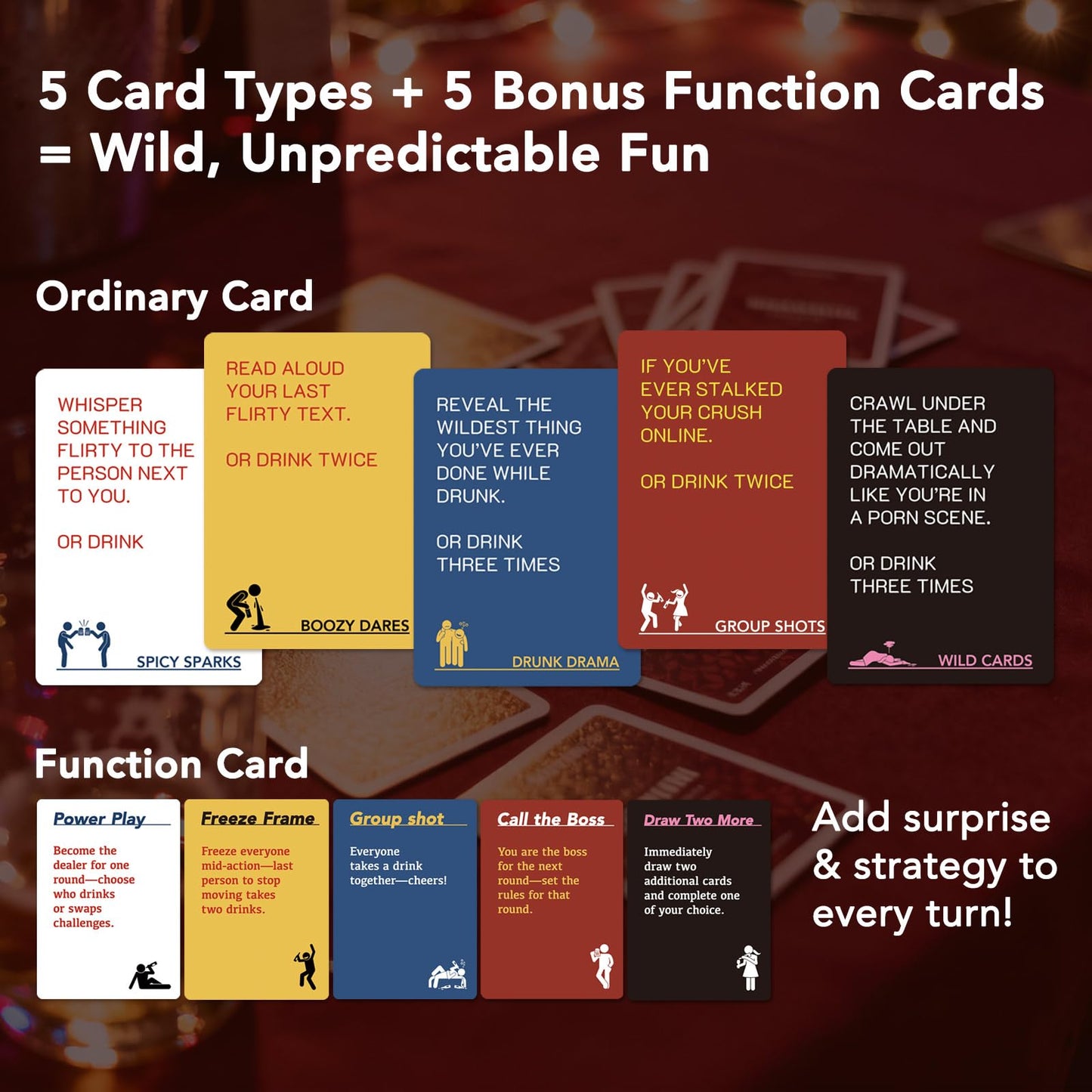 Taxhtext Drinking Games for Party Night – 150 Hilarious Cards for 2+ Players (21+)
