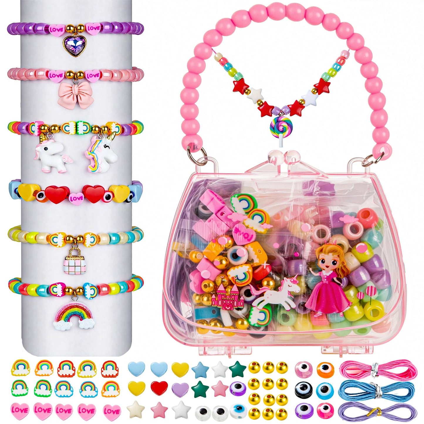 Taybonds Jewelry Making Kit with Handbag – DIY Bracelet & Necklace Set for Beginners