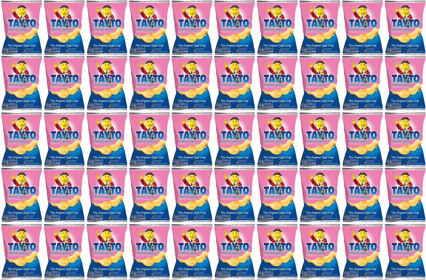 50 x Tayto Prawn Cocktail Flavour Potato Crisps 35G