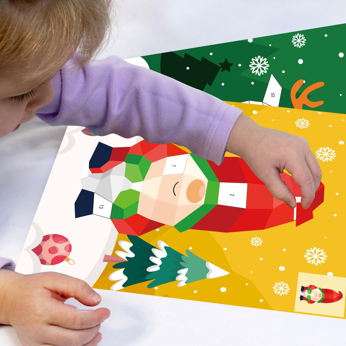 TBEEJ 2-Pack Christmas Sticker Paint Books for Kids 4-8 – Create 20 Pictures with 20 Sticker Sheets (Separate)