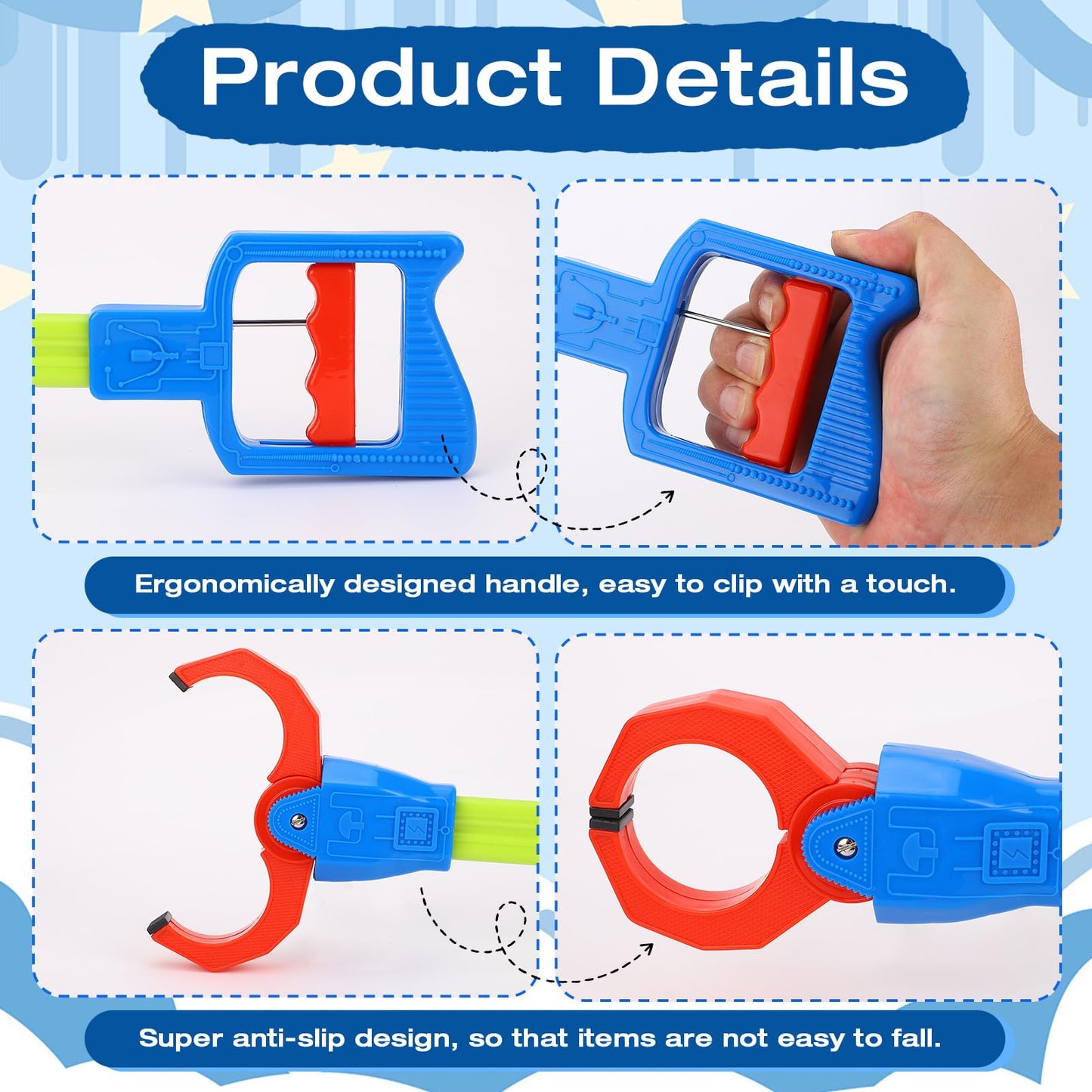 Tbest Hand Grabber Toy – Flexible Robot Arm Claw for Easy Grabbing (Green)