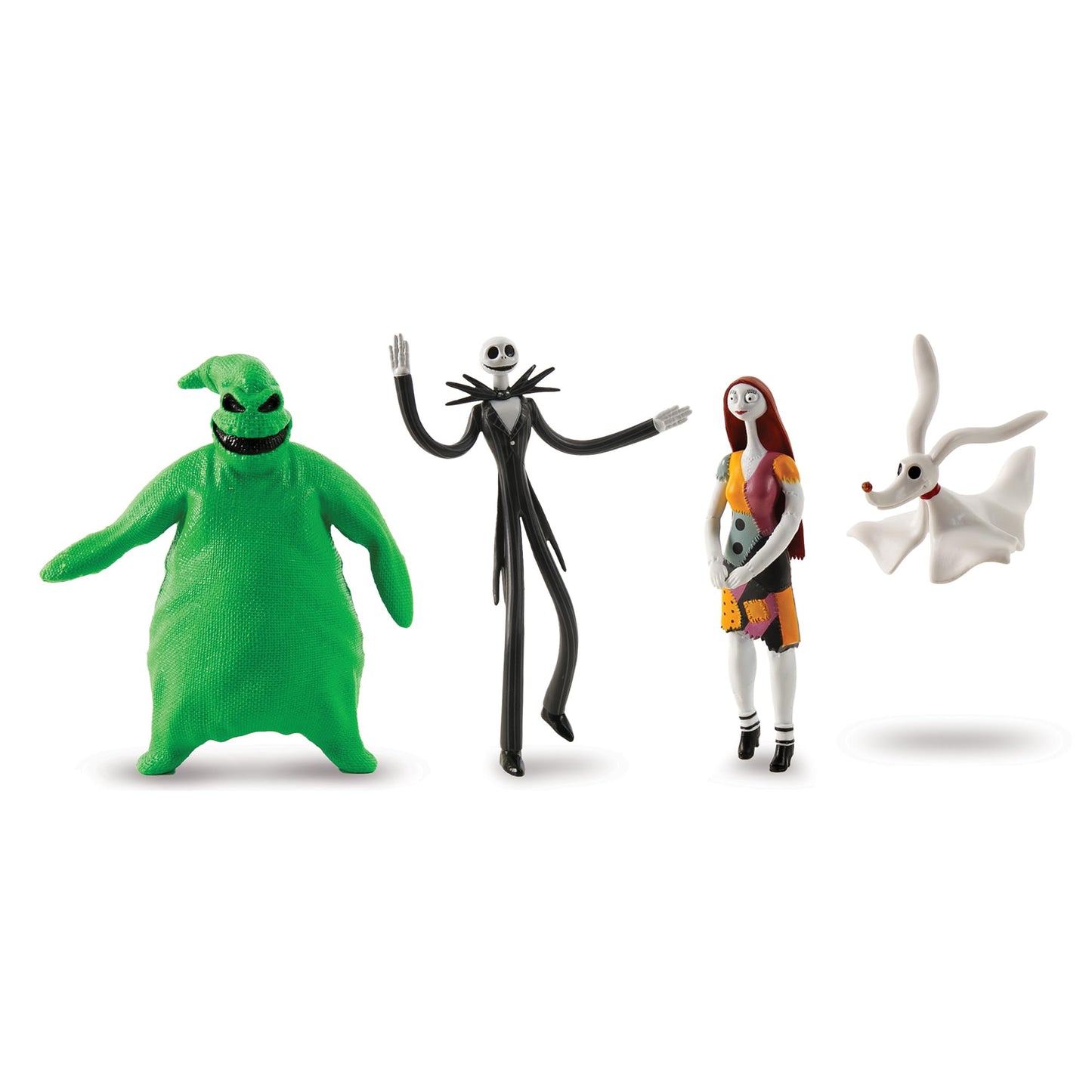 TCG Toys FleXfigs Nightmare Before Christmas 4-Pack – Poseable Jack, Sally, Zero & Oogie Boogie