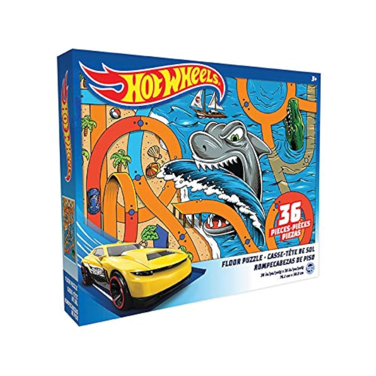 Hot Wheels Floor Puzzle for Kids – 36 Pieces | TCG Toys
