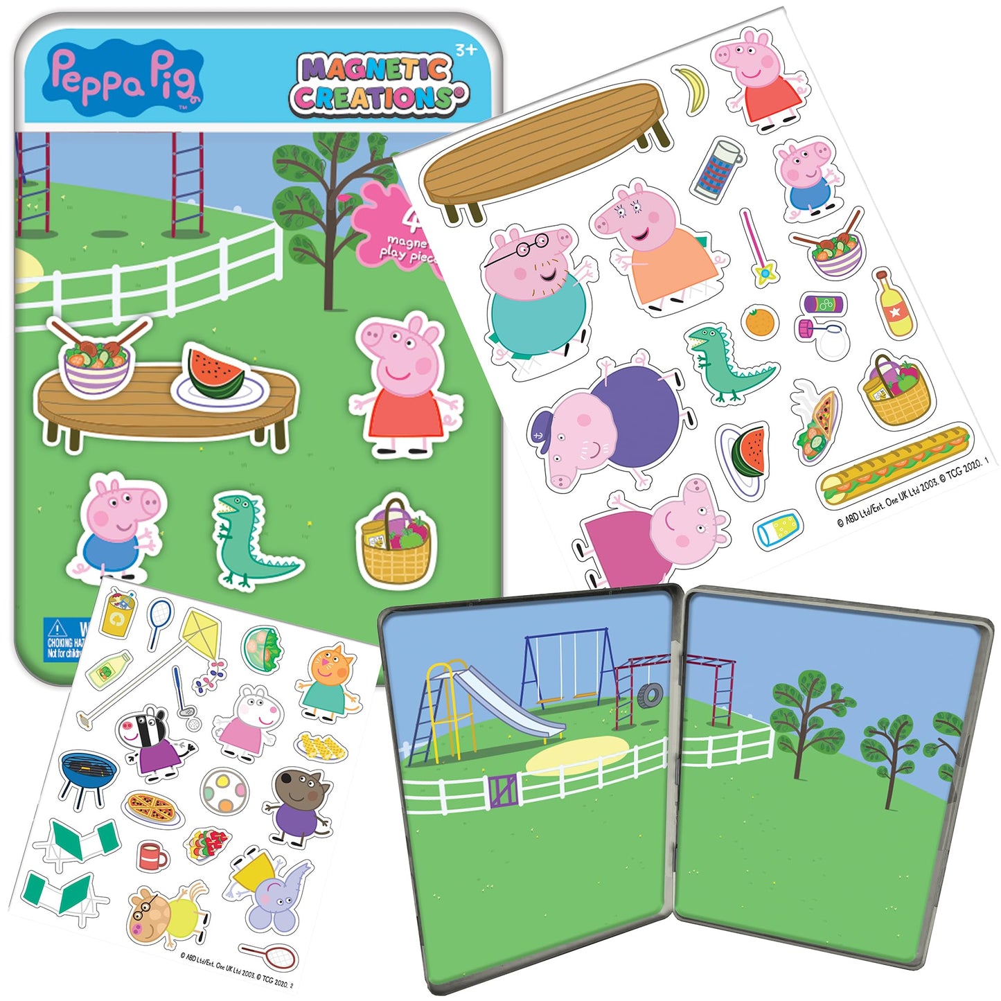TCG Toys Magnetic Creations Tin: Peppa Pig – 40 Magnets for Imaginative Storytelling (Ages 3+)