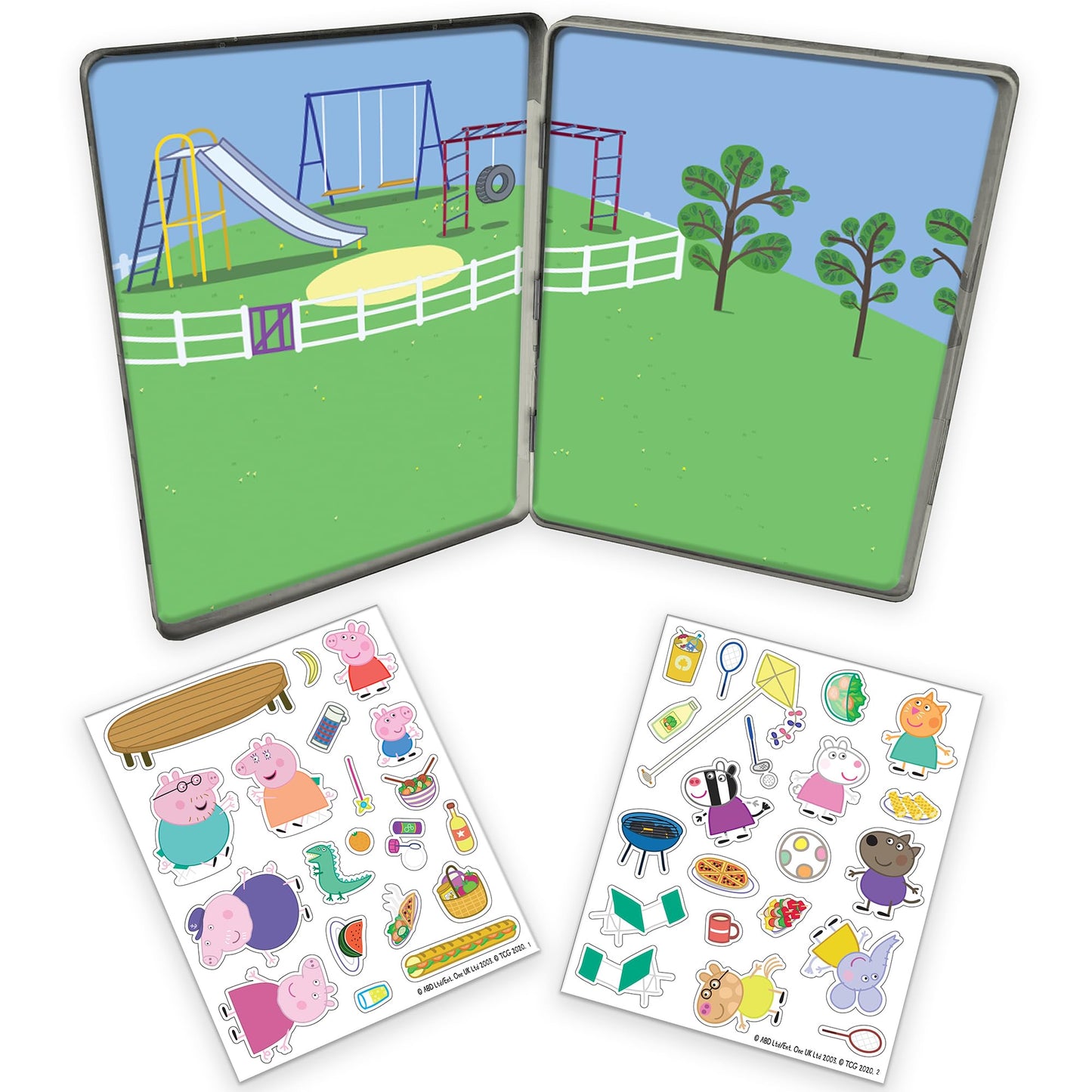 TCG Toys Magnetic Creations Tin: Peppa Pig – 40 Magnets for Imaginative Storytelling (Ages 3+)