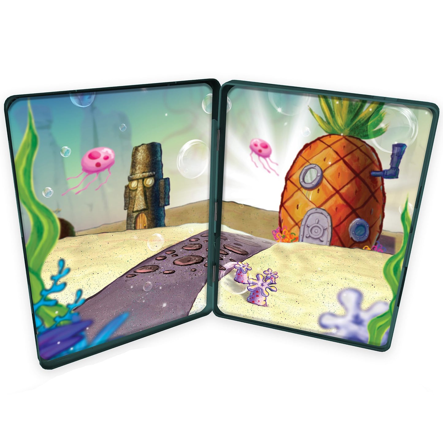 TCG Toys SpongeBob Magnetic Creations Tin — Dress Up Magnets & Storage Tin for Travel