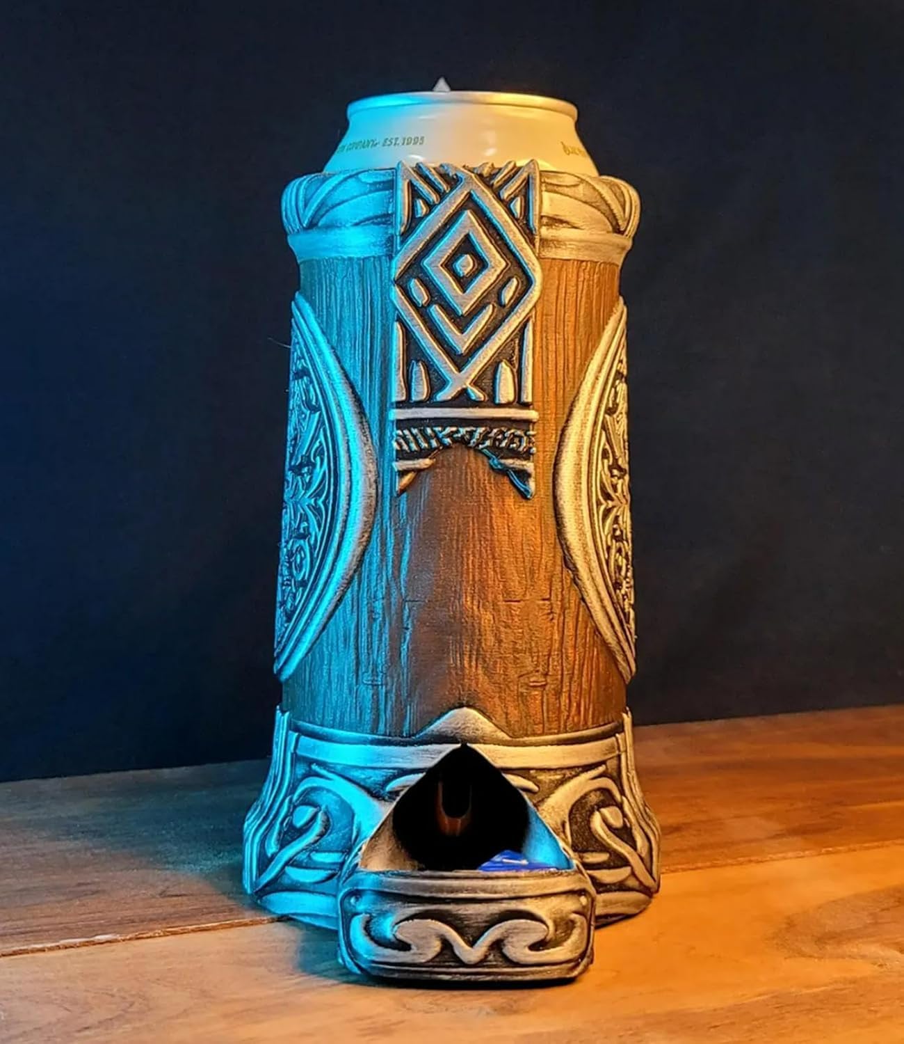 TCGADVN DND Mug Dice Tower Set | 12/16 oz Dice Cup with Storage | Viking Forged