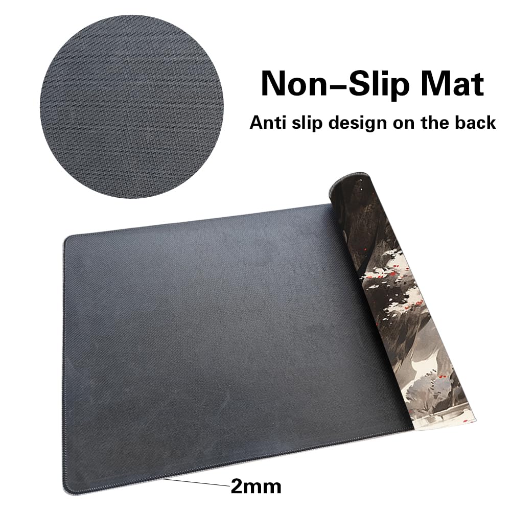 TCGMAT MTG Playmat 24x14in — Non-Slip Backing + Free Storage Bag (Shadow Dragon)
