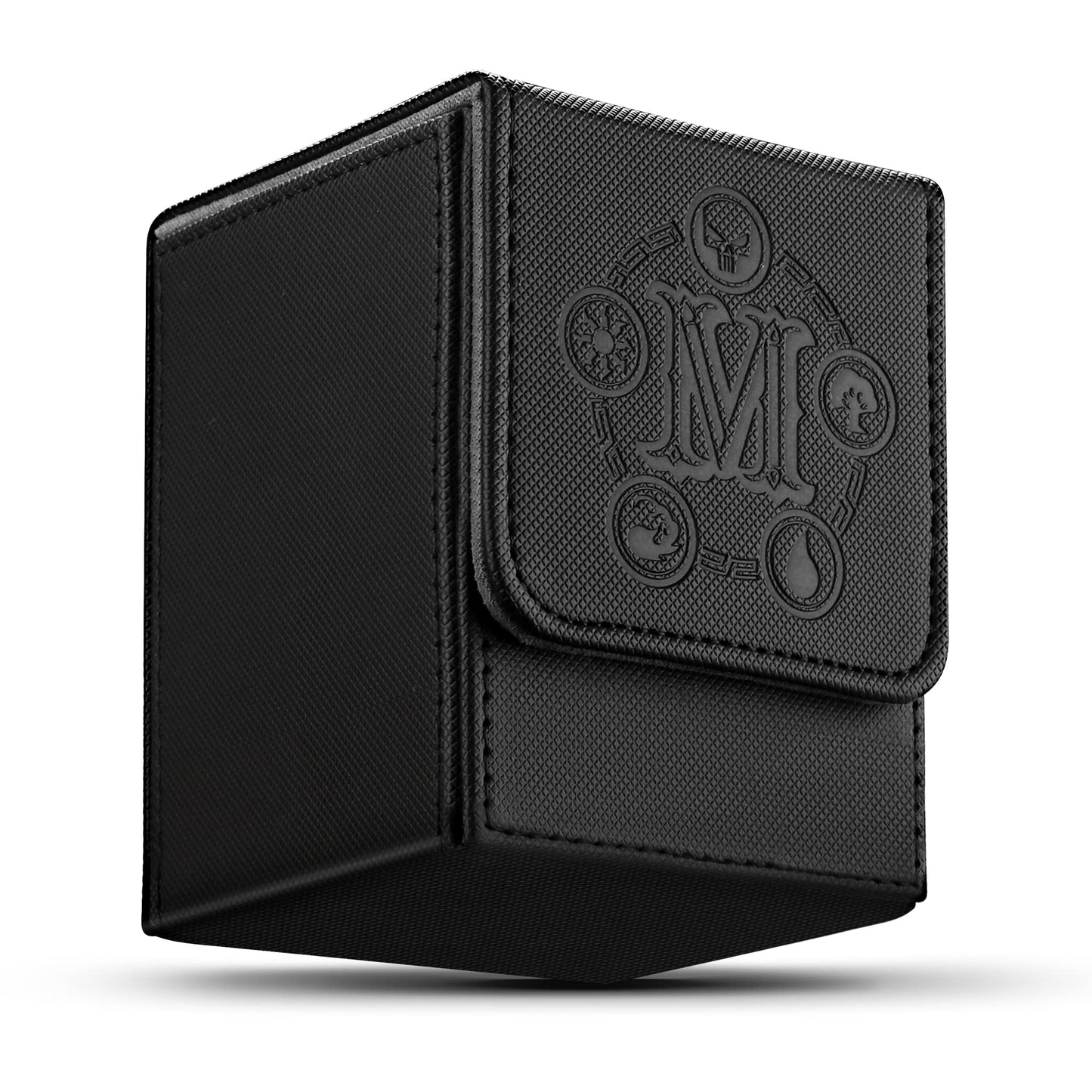 TCGUARD Card Deck Box for MTG – Holds 100+ Sleeved Cards, PU Leather Exterior, Velvet Interior