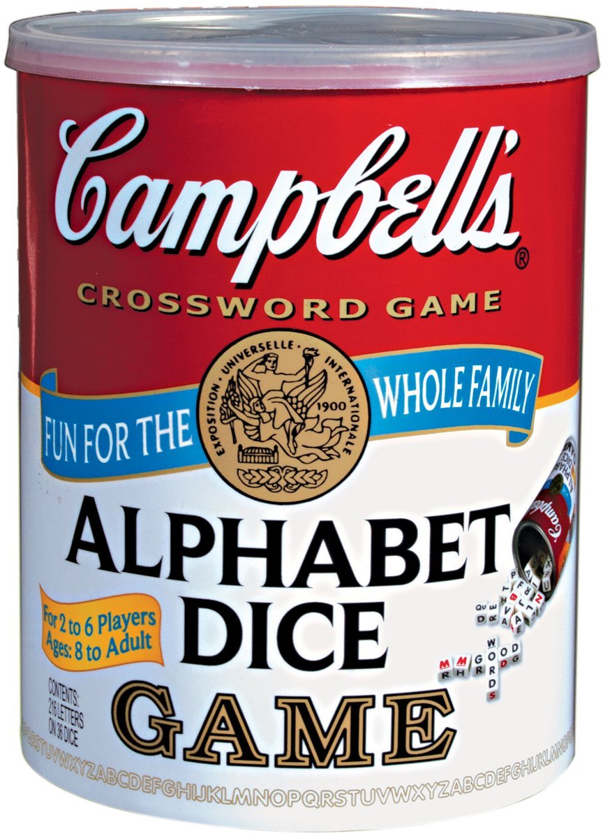 Campbell's Alphabet Dice Game by TDC Games – Portable Dice for Travel & Family Nights