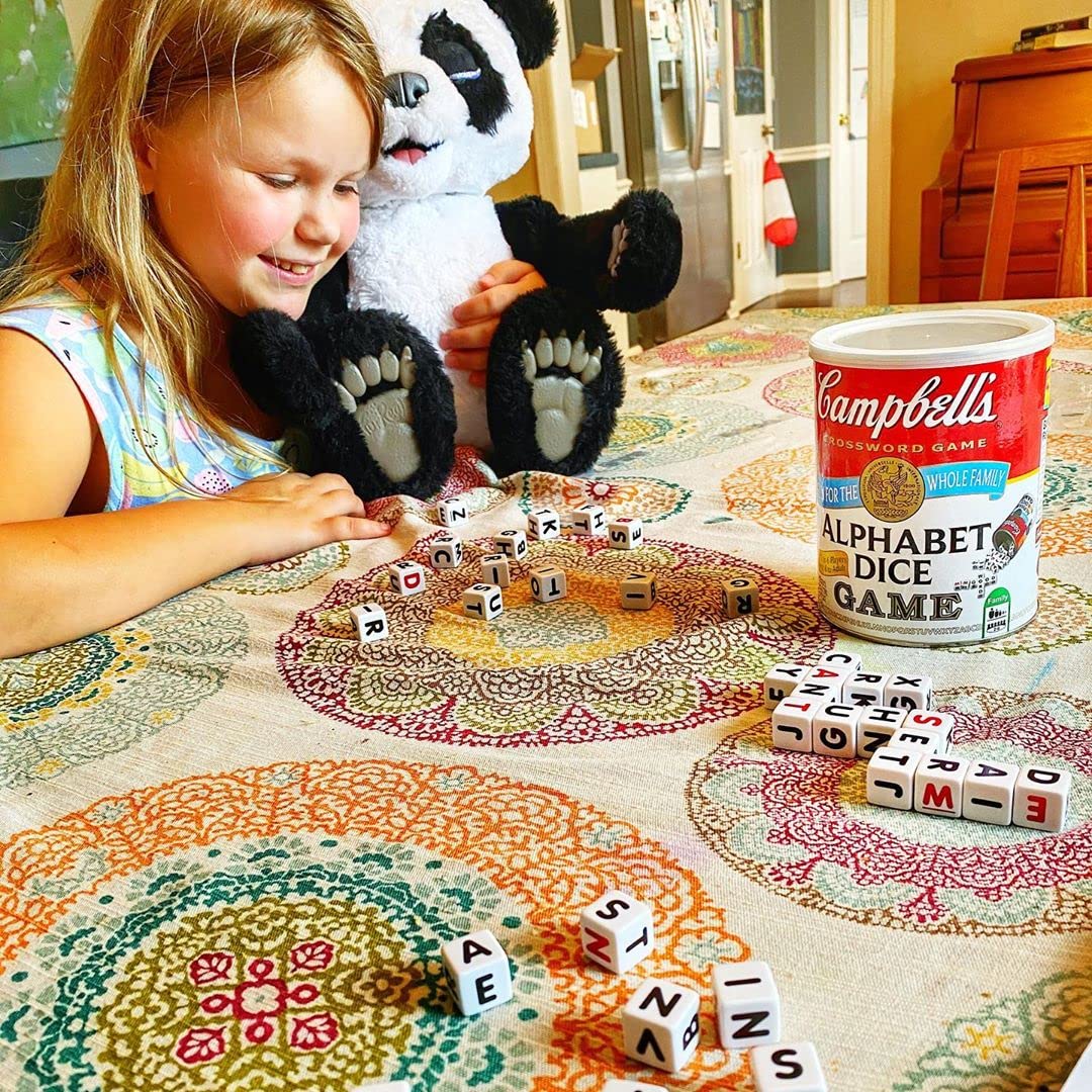 Campbell's Alphabet Dice Game by TDC Games – Portable Dice for Travel & Family Nights