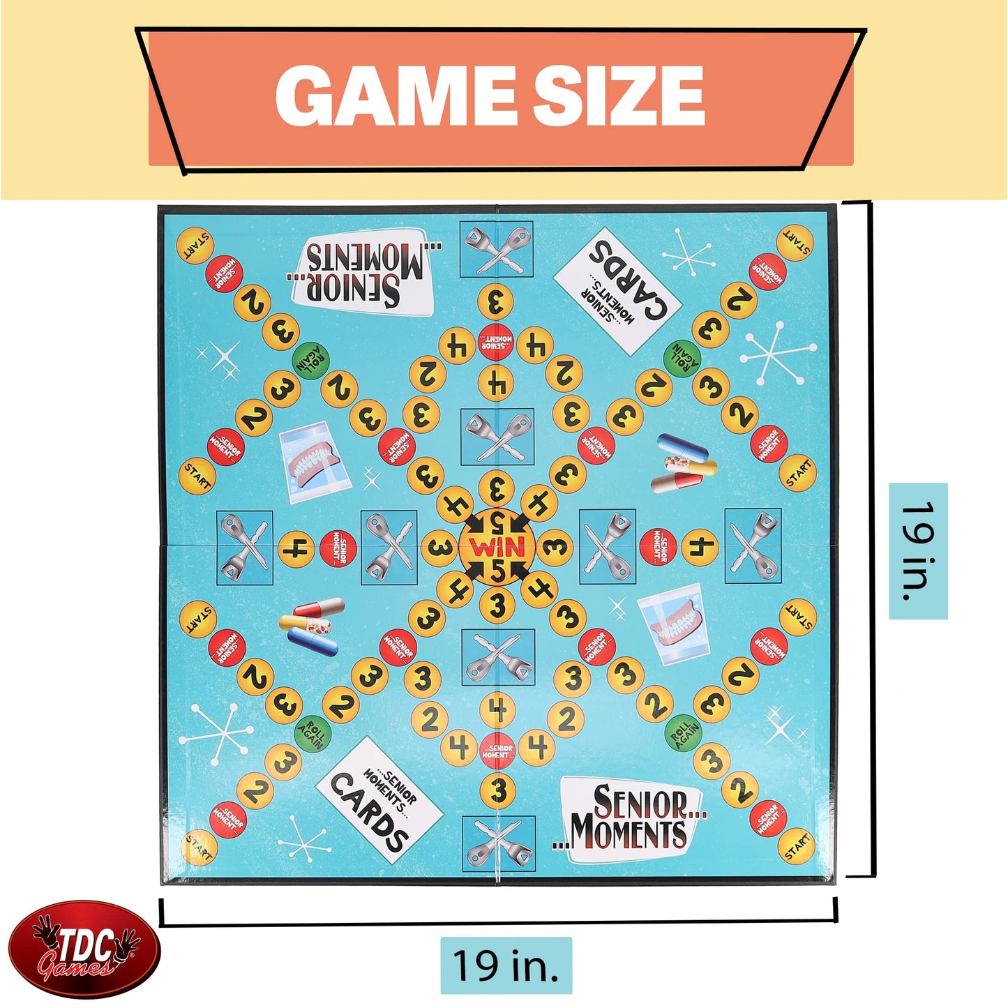 TDC Games Senior Moments Memory Game for Adults — 2+ Player Party Card Game