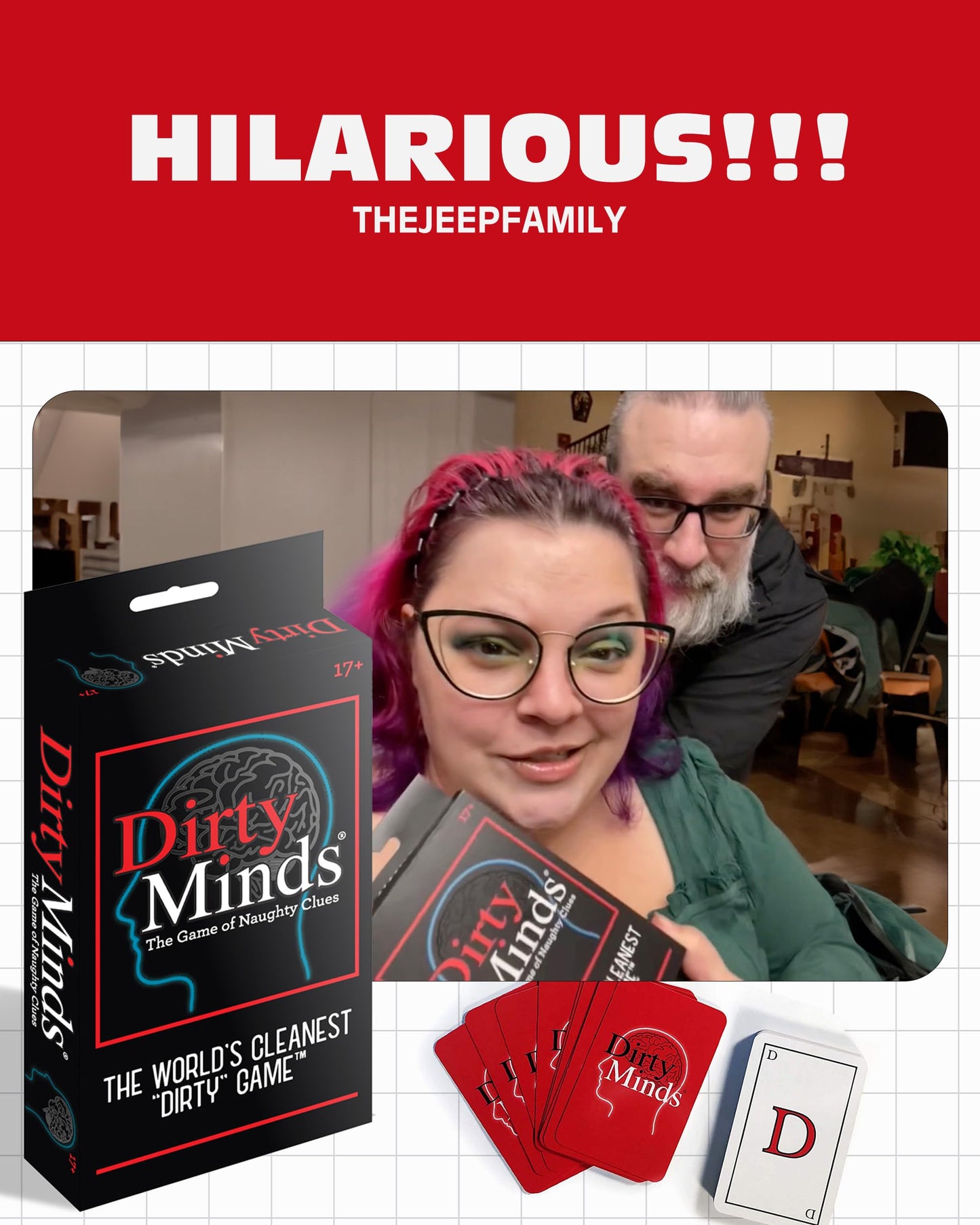 TDC Games Travel Dirty Minds Card Game for Adults – Portable Party Fun